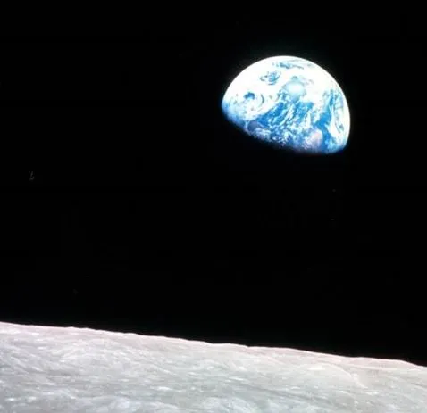The Earth seen from the Moon